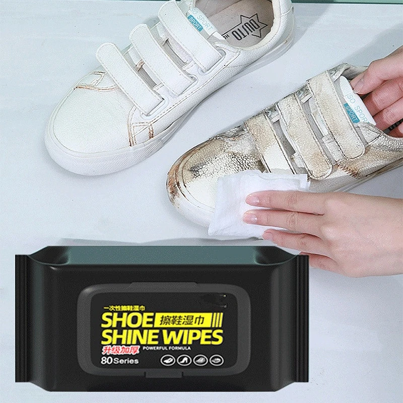 Sneaker Care White - Toallitas limpiadoras de zapatos portátiles para