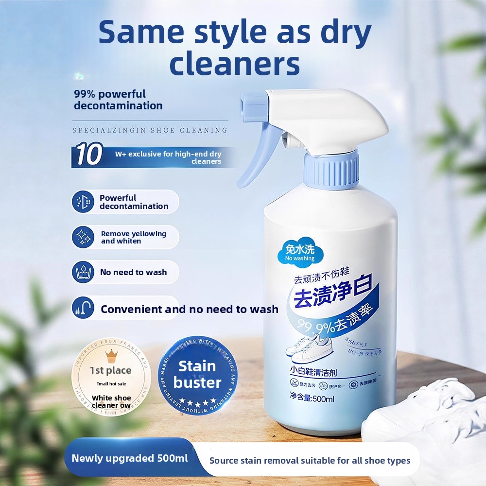 Sneaker Care White - Limpiador de zapatos blanco de 500